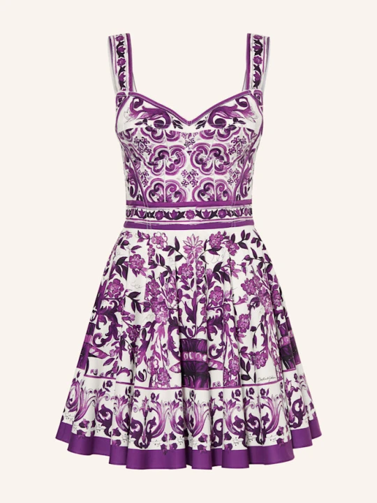 Zdjęcie produktu Dolce & Gabbana Sukienka Koktajlowa Majolica lila