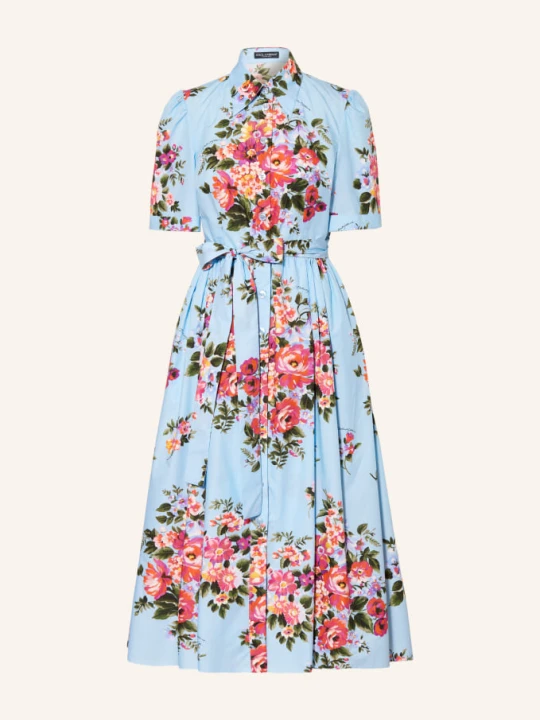 Zdjęcie produktu Dolce & Gabbana Sukienka Koszulowa blau beżowy