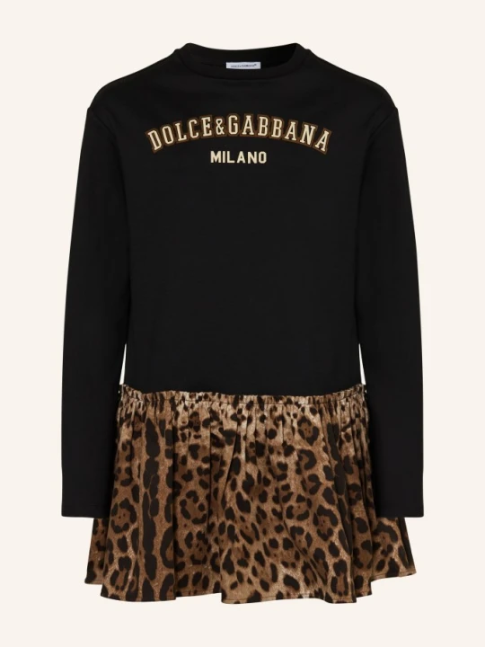 Zdjęcie produktu Dolce & Gabbana Sukienka Z Mieszanki Materiałów schwarz czarny