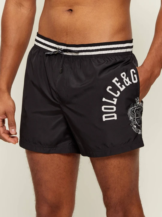Zdjęcie produktu Dolce & Gabbana Szorty kąpielowe | Regular Fit czarny