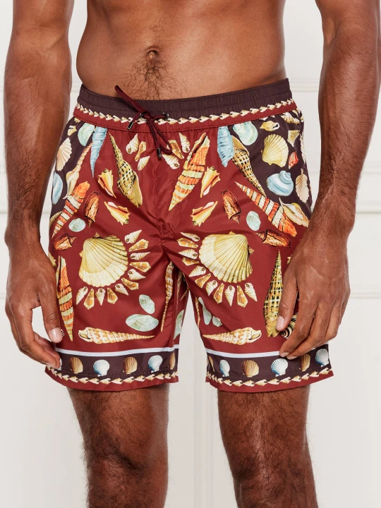 Zdjęcie produktu Dolce & Gabbana Szorty kąpielowe | Regular Fit koniakowy