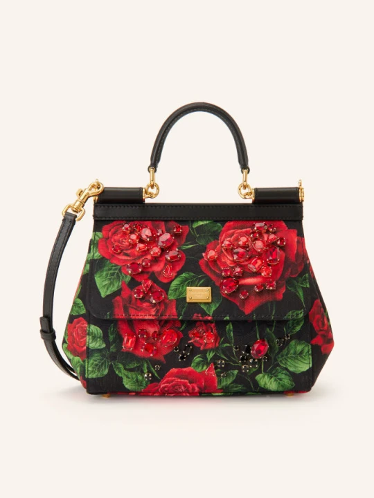 Zdjęcie produktu Dolce & Gabbana Torebka Sicily Z Kamieniami Ozdobnymi rot