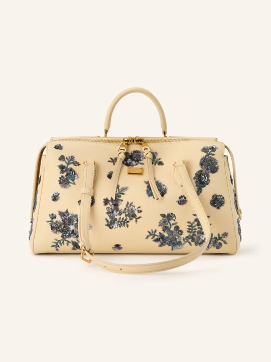 Zdjęcie produktu Dolce & Gabbana Torebka Vittoria Medium Z Cekinami beige