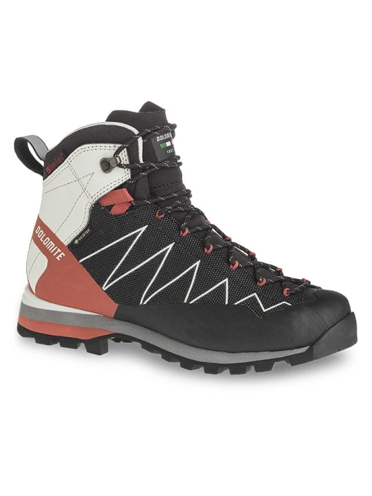 Zdjęcie produktu DOLOMITE Botki turystyczne "Crodarossa Pro GTX 2.0" w kolorze brązowo-biało-czarnym rozmiar: 39, 5