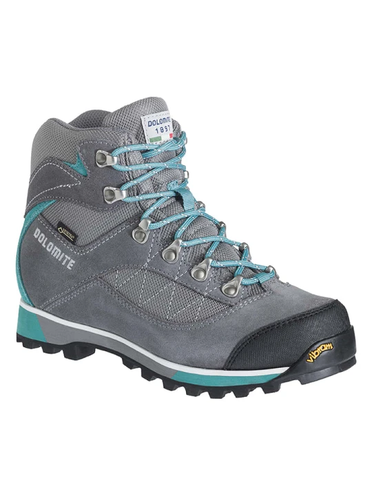 Zdjęcie produktu DOLOMITE Skórzane botki turystyczne "Zernez GTX" w kolorze szarym rozmiar: 42