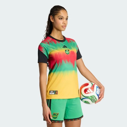 Zdjęcie produktu Domowa koszulka przedmeczowa Jamajka 26 x Bob Marley Adidas