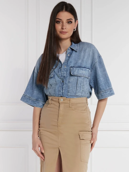 Zdjęcie produktu DONDUP - made in Italy Jeansowa koszula | Oversize fit niebieski