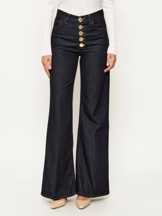 Zdjęcie produktu DONDUP - made in Italy Jeansy AMBER | Relaxed fit | high waist granatowy