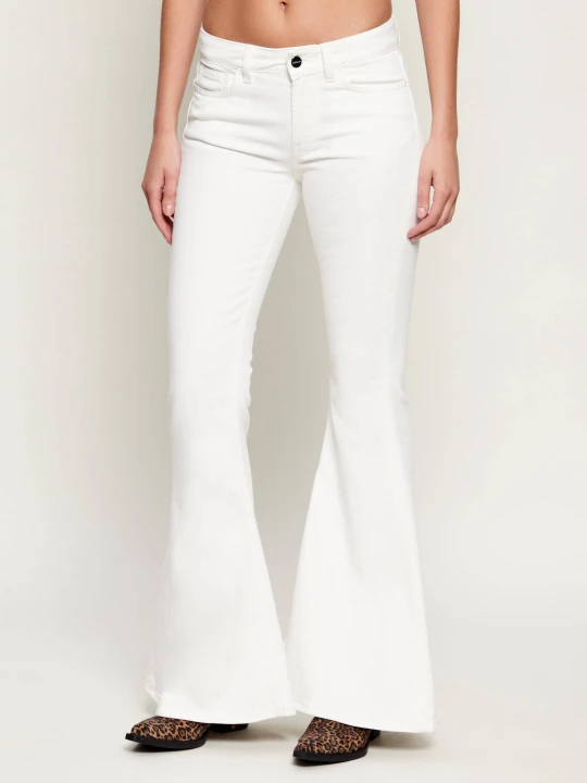 Zdjęcie produktu DONDUP - made in Italy Jeansy KAREN | flare fit biały