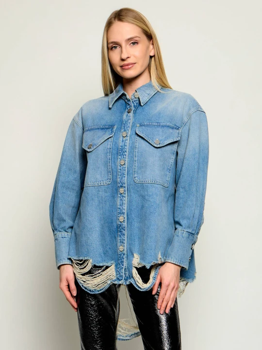 Zdjęcie produktu DONDUP - made in Italy Kurtka jeansowa RIGID | Oversize fit błękitny