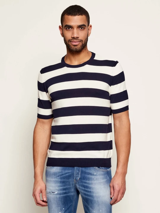 Zdjęcie produktu DONDUP - made in Italy T-shirt | Slim Fit granatowy