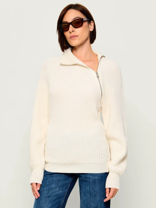 Zdjęcie produktu DONDUP - made in Italy Wełniany sweter | Regular Fit biały