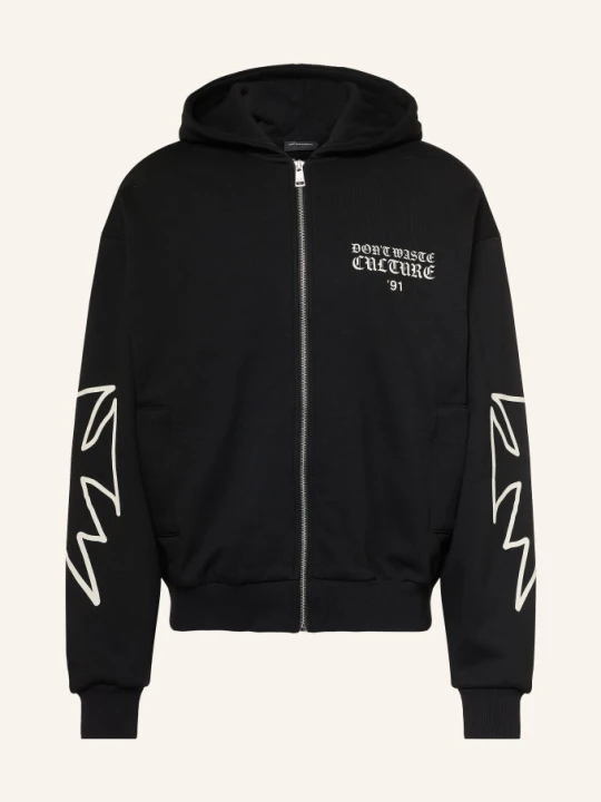 Zdjęcie produktu Don't Waste Culture Bluza Rozpinana Velo schwarz CZARNY