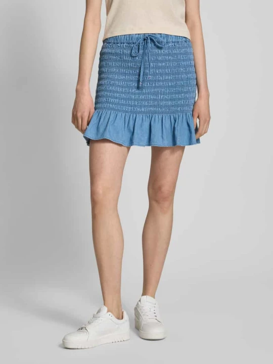 Zdjęcie produktu Dopasowana spódnica jeansowa z czystej bawełny Tommy Jeans Jeansowy niebieski