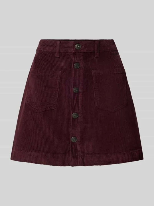Zdjęcie produktu Dopasowana spódnica mini z mieszanka bawełny model 'AMAZING' Only Śliwkowy