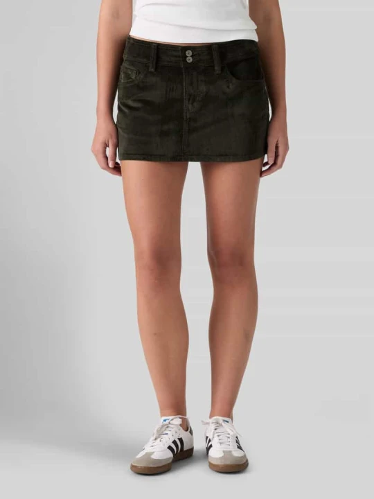 Zdjęcie produktu Dopasowana spódnica mini z mieszanki bawełny Levi's Ziemisty brązowy