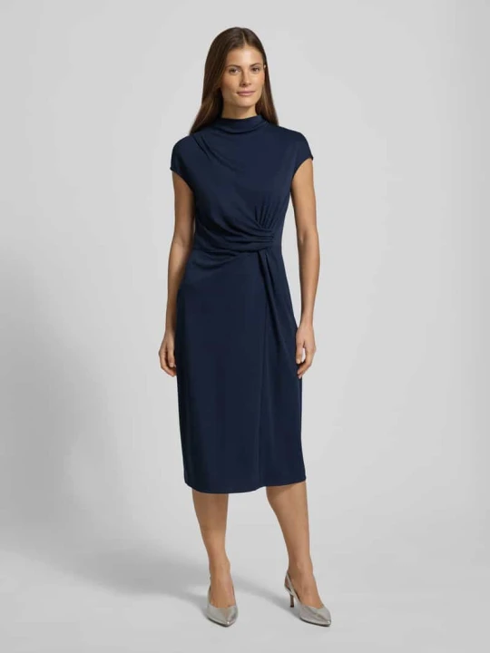Zdjęcie produktu Dopasowana sukienka biznesowa z golfem model 'BERTUNO' Lauren Ralph Lauren Granatowy