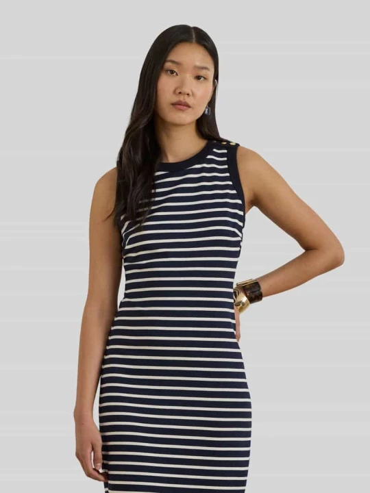 Zdjęcie produktu Dopasowana sukienka casualowa Lauren Ralph Lauren Granatowy melanż