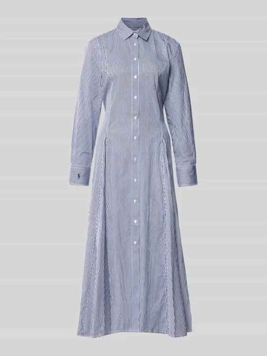 Zdjęcie produktu Dopasowana sukienka casualowa z czystej bawełny Polo Ralph Lauren Królewski niebieski