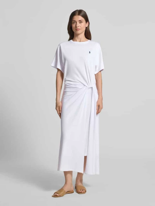 Zdjęcie produktu Dopasowana sukienka casualowa z mieszanki lyocellu Polo Ralph Lauren Biały
