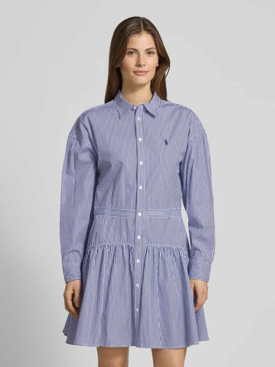 Zdjęcie produktu Dopasowana sukienka koszulowa z czystej bawełny Polo Ralph Lauren Jasnoniebieski
