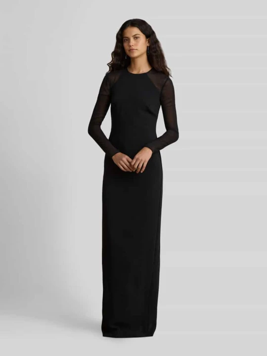 Zdjęcie produktu Dopasowana sukienka wieczorowa z rozcięciem z boku Lauren Ralph Lauren Czarny