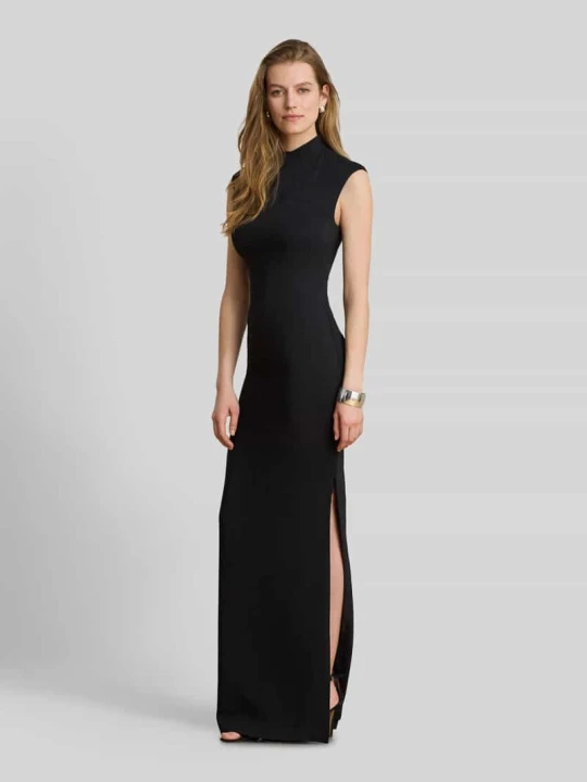 Zdjęcie produktu Dopasowana wieczorowa sukienka z mieszanki wiskozy Lauren Ralph Lauren Czarny