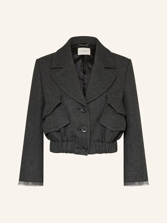 Zdjęcie produktu Dorothee Schumacher Blezer Layered Coolness grau CZIEMNOSZARY