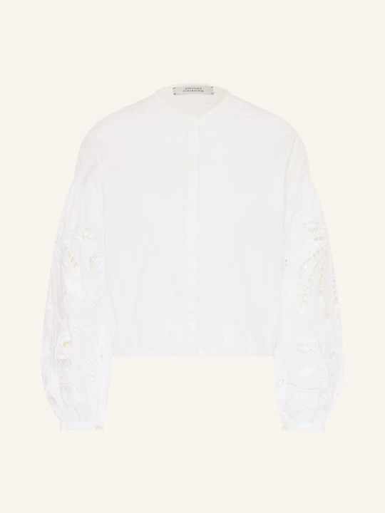 Zdjęcie produktu Dorothee Schumacher Bluzka Embroidered Beauty Z Koronką Ażurową weiss BIAŁY
