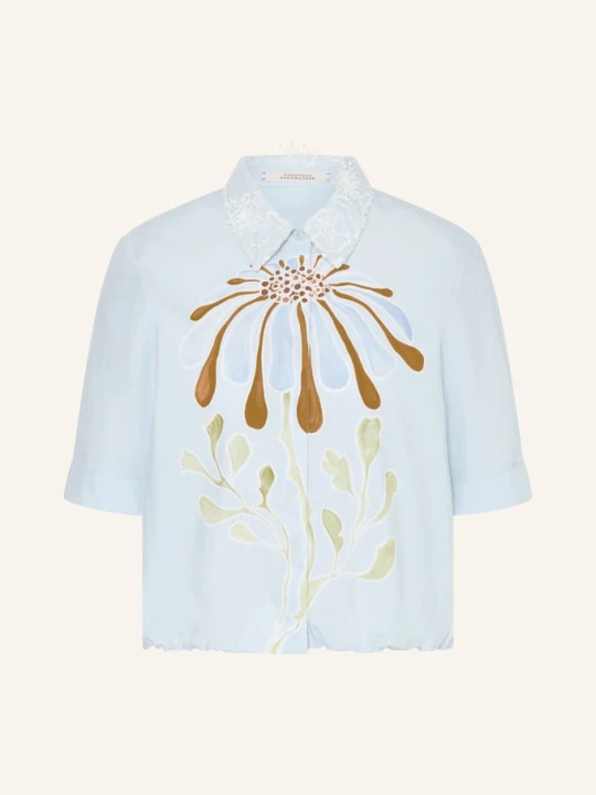 Zdjęcie produktu Dorothee Schumacher Bluzka Koszulowa Floral Power Z Koronką blau