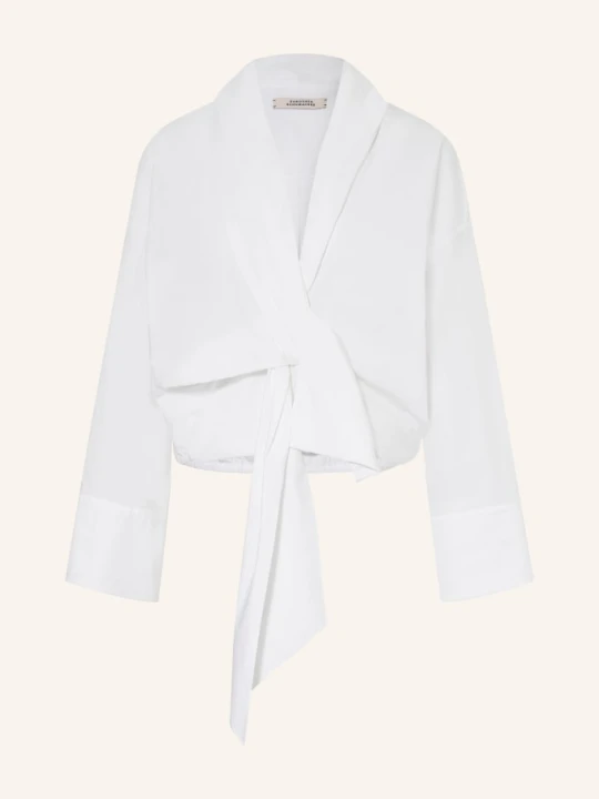 Zdjęcie produktu Dorothee Schumacher Bluzka Poplin Power W Stylu Kopertowym weiss BIAŁY