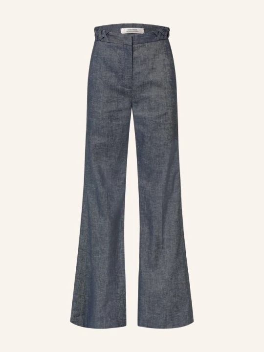 Zdjęcie produktu Dorothee Schumacher Dżinsy Z Rozszerzanymi Nogawkami Fluid Denim Z Lnem blau 887 denim blue