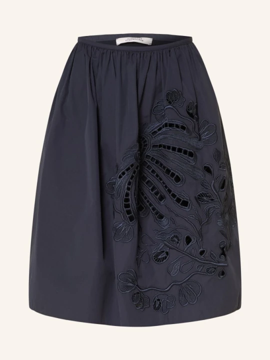 Zdjęcie produktu Dorothee Schumacher Spódnica Embroidered Beauty Z Koronką Ażurową blau GRANATOWY