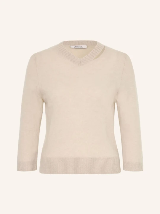 Zdjęcie produktu Dorothee Schumacher Sweter Fluffy Statements Z Kaszmirem I Rękawami 3 / 4 beige