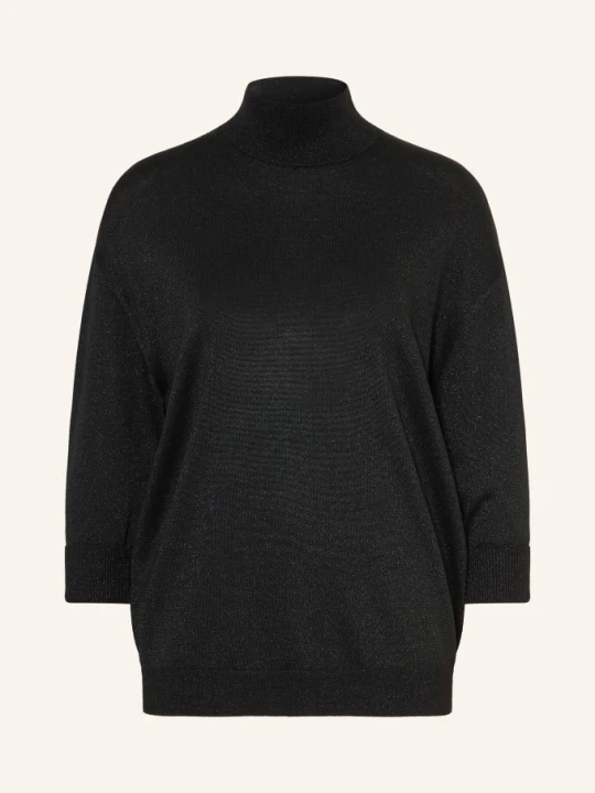 Zdjęcie produktu Dorothee Schumacher Sweter Shimmering Merino Z Rękawami 3 / 4 schwarz CZARNY