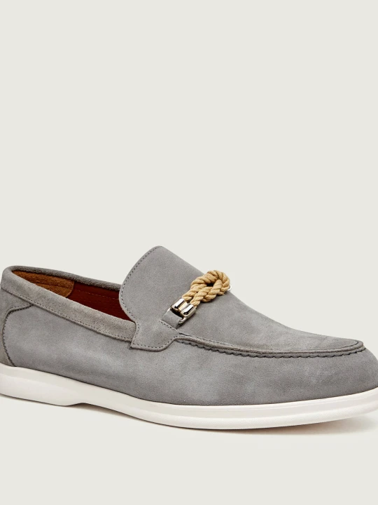 Zdjęcie produktu Doucal's Loafersy | zamsz szary