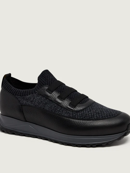 Zdjęcie produktu Doucal's Skórzane slip on czarny