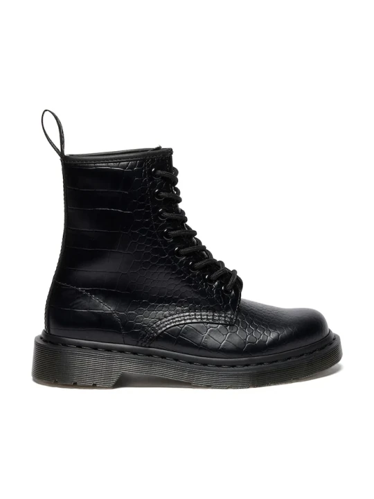 Zdjęcie produktu Dr. Martens botki damskie skórzane 1460 Croco czarny