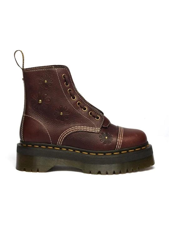 Zdjęcie produktu Dr. Martens buty damskie skórzane Sinclair Flower brązowy