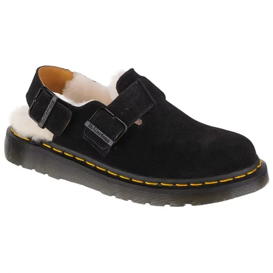 Zdjęcie produktu Dr. Martens Jorge Shearling Sandals DM27717001, Damskie, Czarne, sandały, skóra zamszowa, rozmiar: 45