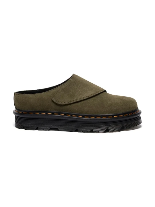 Zdjęcie produktu Dr. Martens klapki zamszowe ZebZag AnyWair Mule zielony