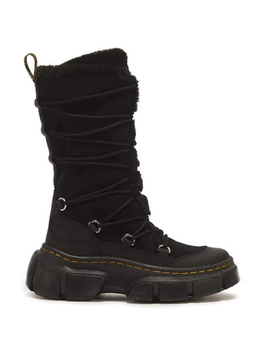 Zdjęcie produktu Dr. Martens kozaki damskie skórzane DMXL 6 Tie Fur czarny