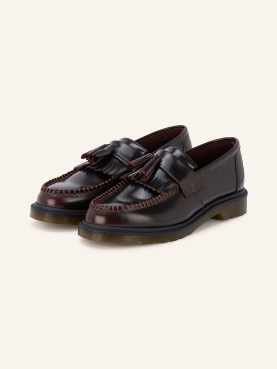 Zdjęcie produktu Dr. Martens Lakierowane Loafersy Adrian rot CIEMNOBRĄZOWY