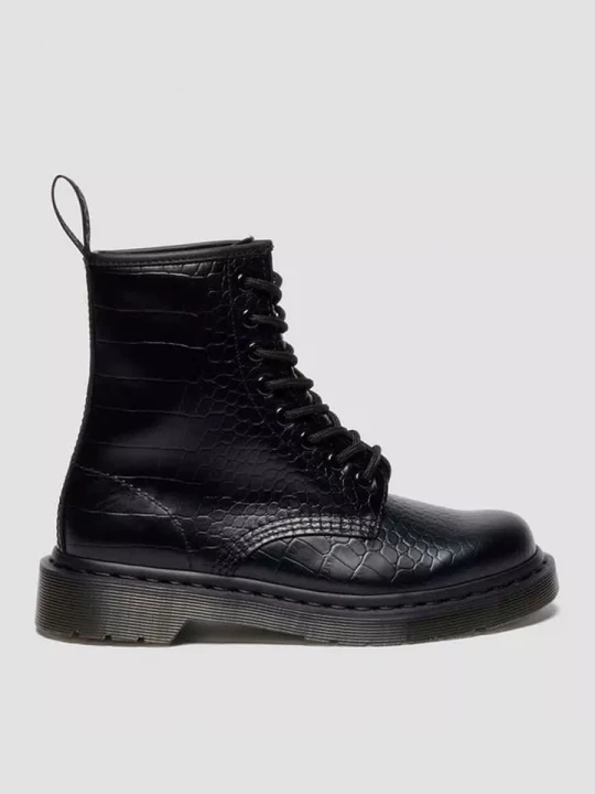 Zdjęcie produktu Dr. Martens Skórzane botki "1460 Croco" w kolorze czarnyn rozmiar: 38