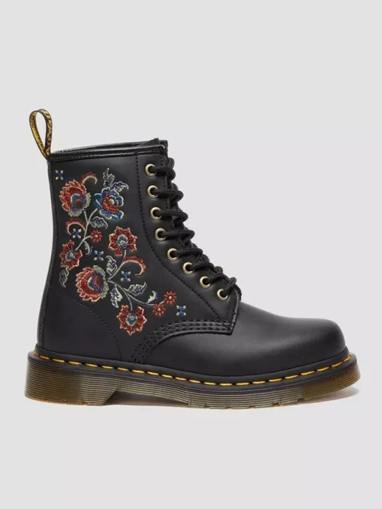 Zdjęcie produktu Dr. Martens Skórzane botki "1460 Vonda" w kolorze czarnym ze wzorem rozmiar: 38