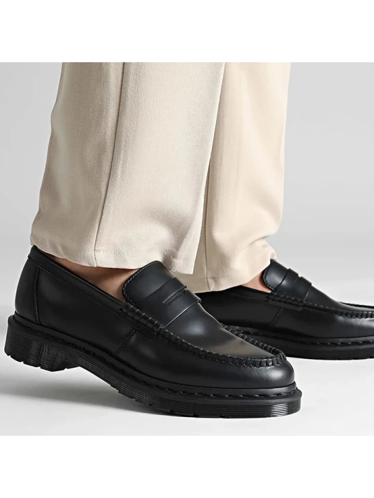 Zdjęcie produktu Dr. Martens Skórzane mokasyny "Penton" w kolorze czarnym rozmiar: 44