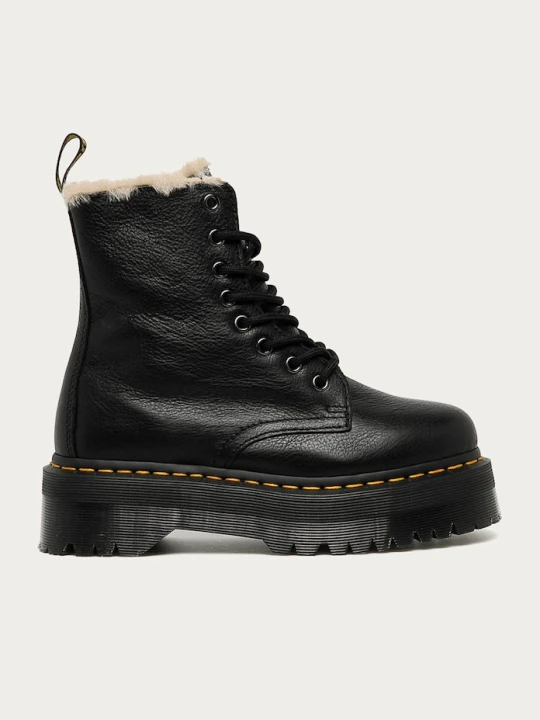 Zdjęcie produktu Dr. Martens workery skórzane Jadon Fur Lined czarny
