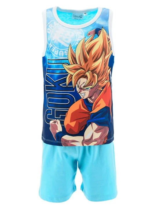 Zdjęcie produktu Dragon Ball Piżama "Dragon Ball" w kolorze błękitnym ze wzorem rozmiar: 104