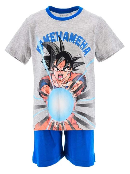 Zdjęcie produktu Dragon Ball Z Piżama "Dragon Ball Super" w kolorze niebiesko-szarym rozmiar: 104