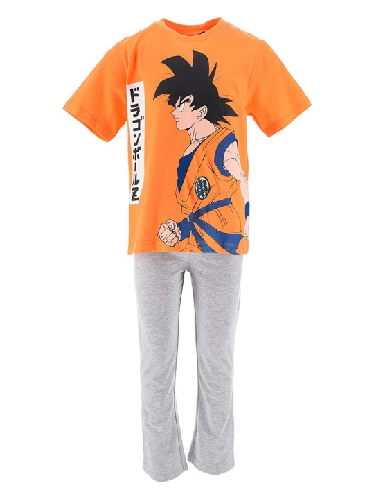 Zdjęcie produktu Dragon Ball Z Piżama "Dragon Ball" w kolorze szaro-pomarańczowym rozmiar: 116